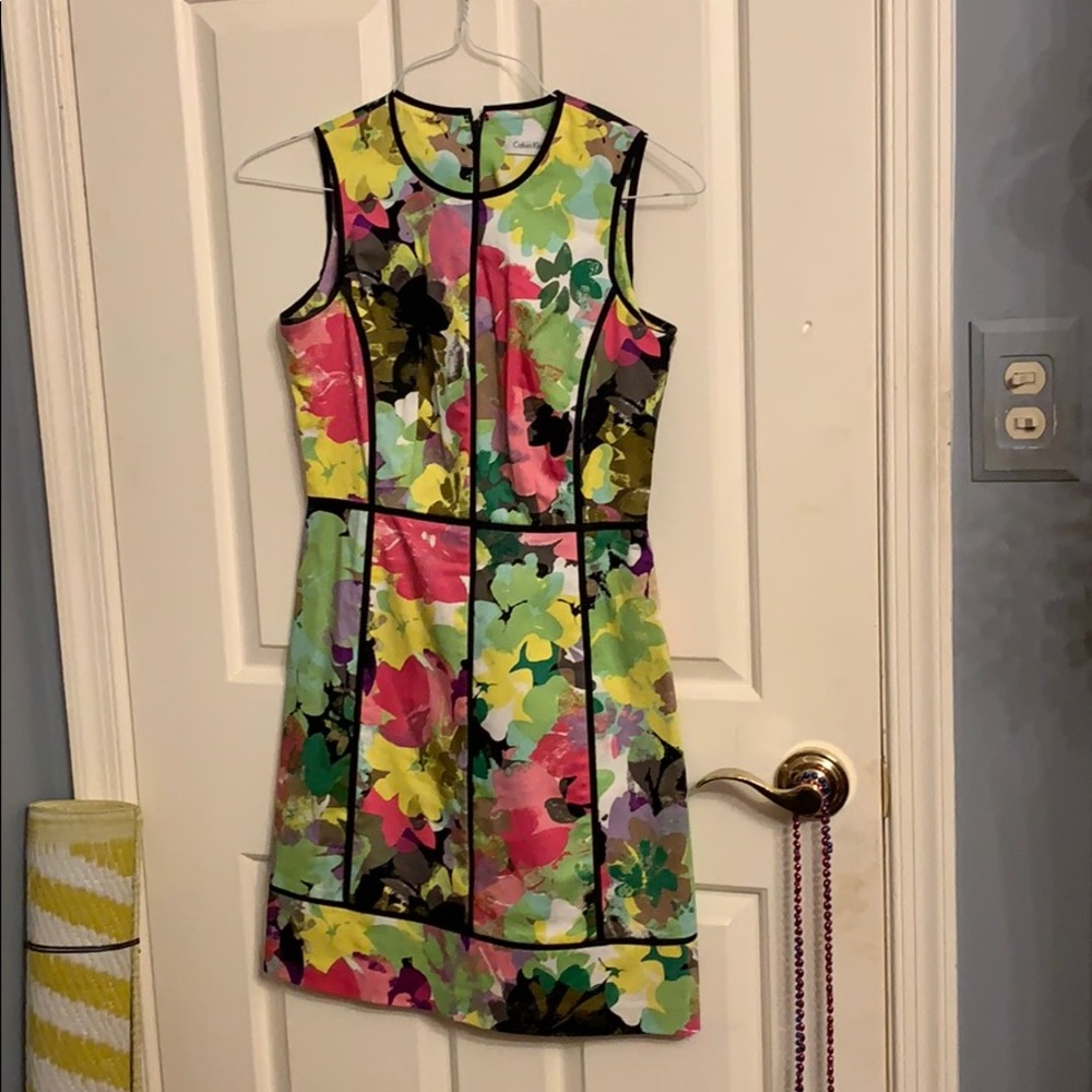 Floral printed Calvin Klein dress